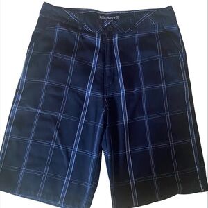 ALLEGIANCE-BLUE PLAID SHORTS